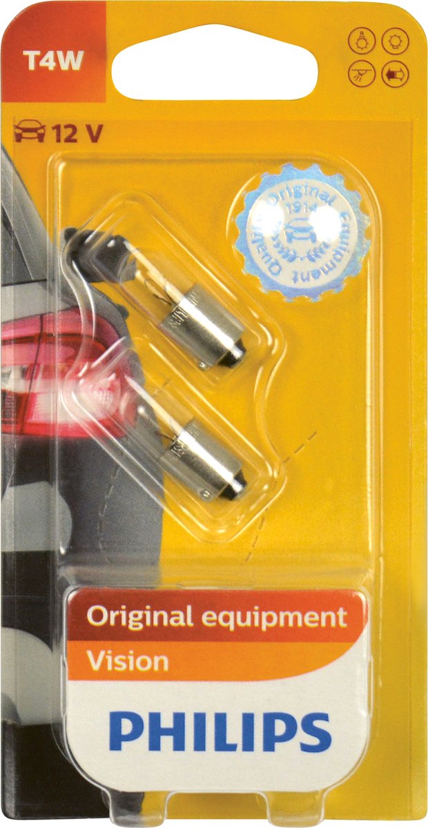 Philips lampe à douille boule 4w phil. blister ou 2