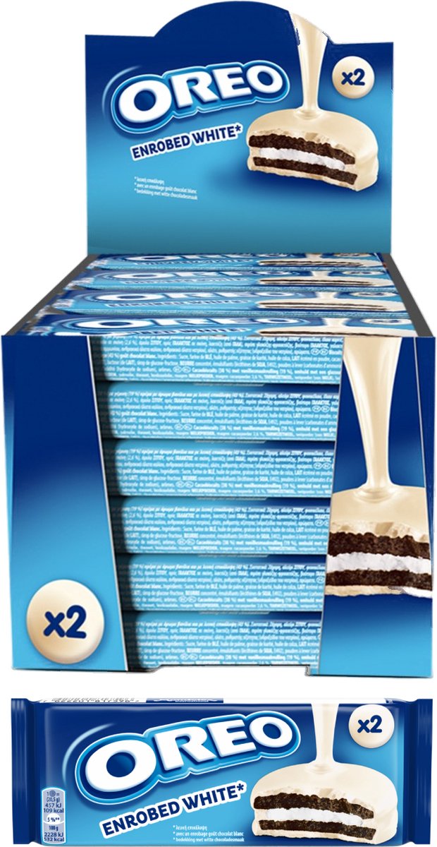 Oreo recouvert de blanc (24x 41gr)