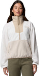 Pull d'extérieur pour femme en polaire zippée Columbia sequoia grove™ 1 2 - sel de mer, pierre foncée, fossile ancien