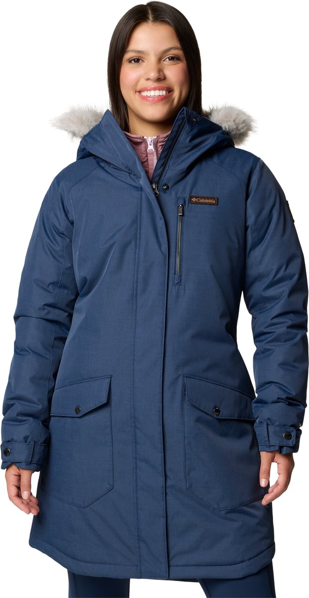 Columbia Suttle Mountain™ Long Insulated Jacket Veste d'extérieur pour femme - Collegiate Navy - Taille S