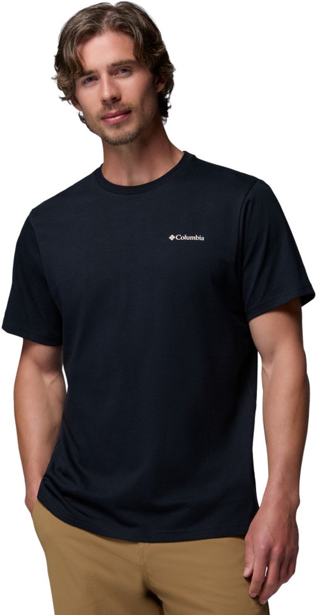 Columbia csc™ outdoor back Graphic tee chemise d'extérieur pour hommes - noir, sunscape
