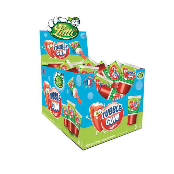 Tube de gomme Lutti Tubble Cerise (36x 35gr)