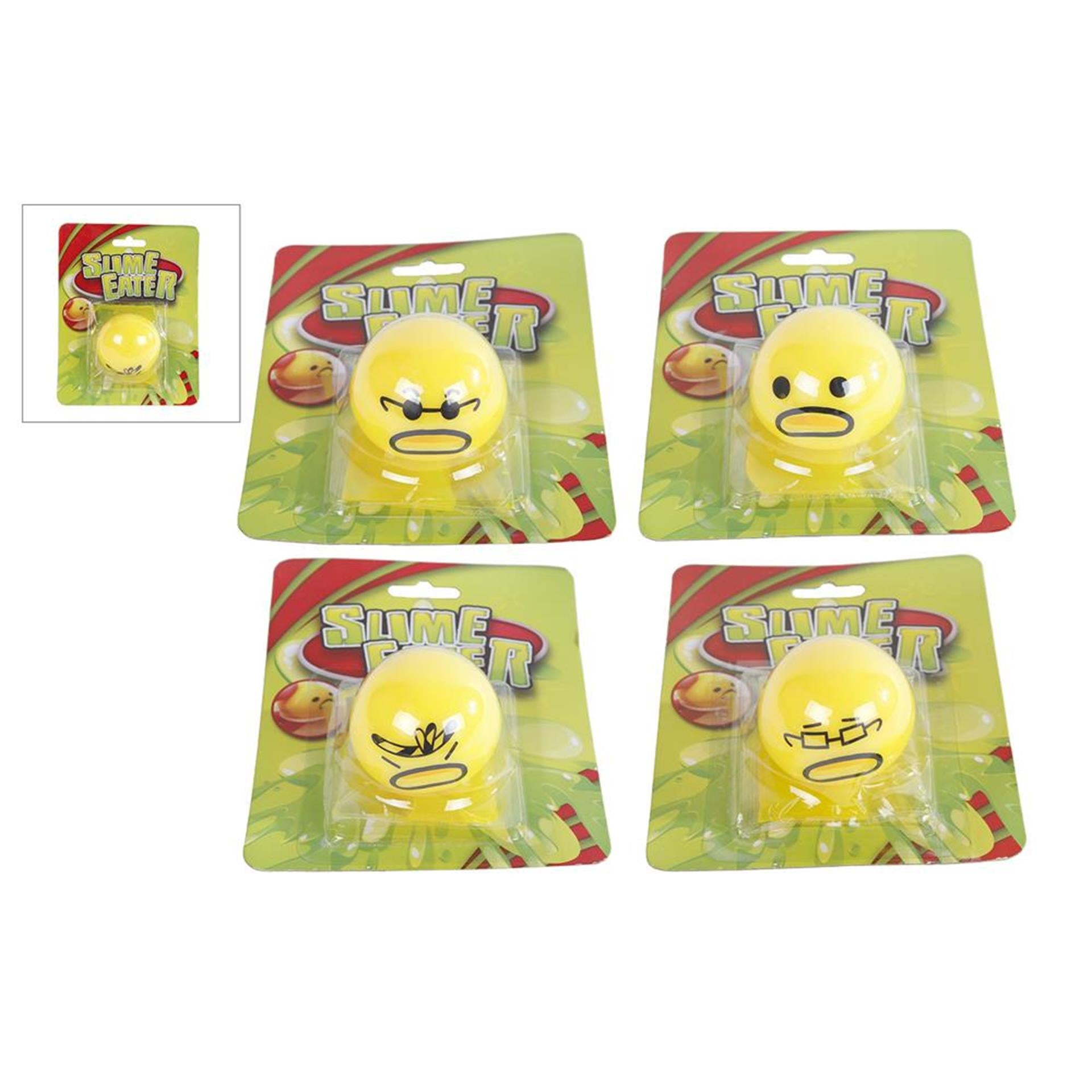 Slime happertje rive face jaune, 5,5 cm
