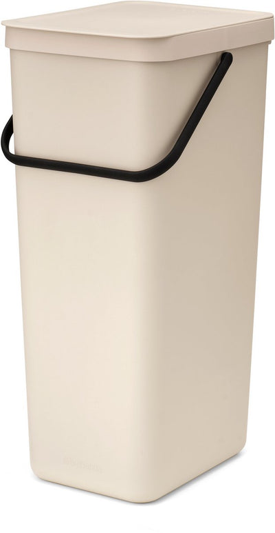 Brabantia sort go poubelle - 40 l - beige doux