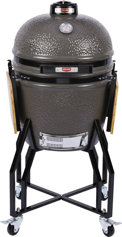 Grill guru kamado barbecue original grand ø47cm ø18.5inch - complet - gris