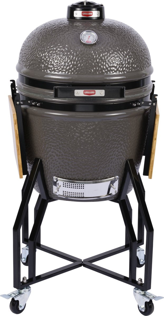 Grill guru kamado barbecue original grand ø47cm ø18.5inch - complet - gris