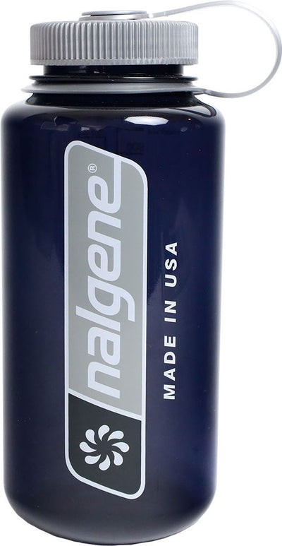 Nalgene - bouteille à large goulot - 1000 ml - gourde - bouteille d'eau - sans bpa - étanche - grand logo vertical - sustain
