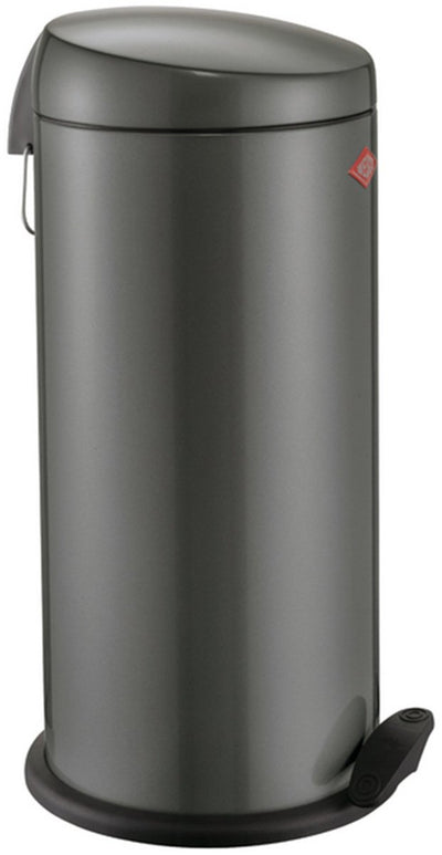 Wesco capboy maxi poubelle | poubelle à pédale | 22 litres | métal - graphite mat | poubelle - fabriquée en Allemagne