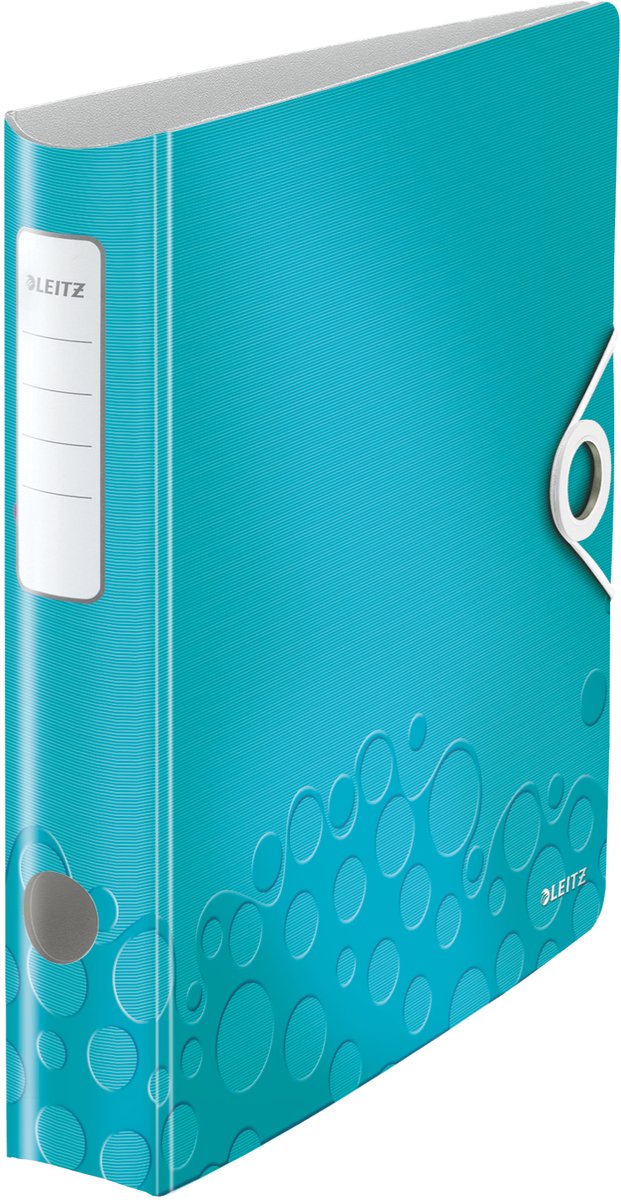 Classeur Leitz active wow - capacité de 350 feuilles A4 - largeur de dos de 65 mm - bleu glacier