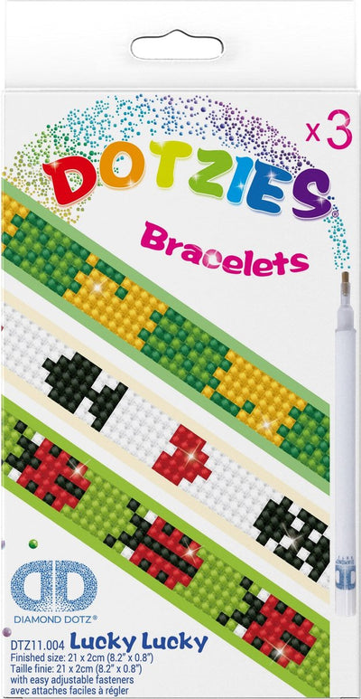 Diamond dotz® Diamond dotz dotzies bracelets porte-bonheur - peinture diamant - 804 dotz - 21x2 cm