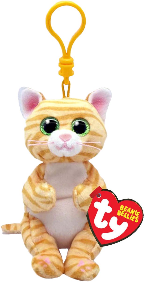 Ty Beanie Babies Bellies Clip Mango Cat, 10 cm