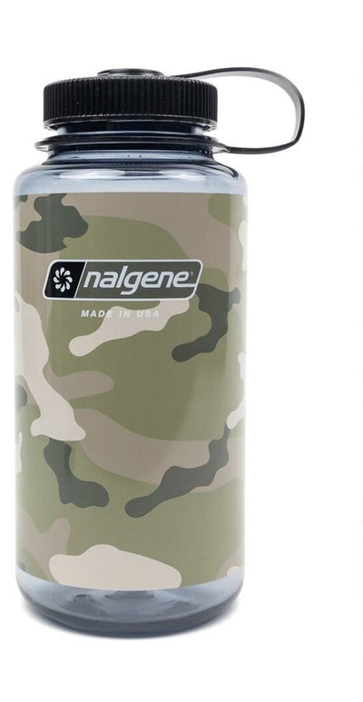 Nalgene - bouteille à large goulot - spécial - gourde - bouteille d'eau - camouflage - étanche - 1000 ml - sans bpa - sustain - camo