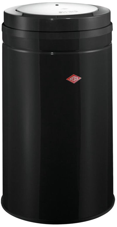 Wesco grande poubelle pivotante | 120 litres | métal - noir | poubelle - fabriquée en Allemagne