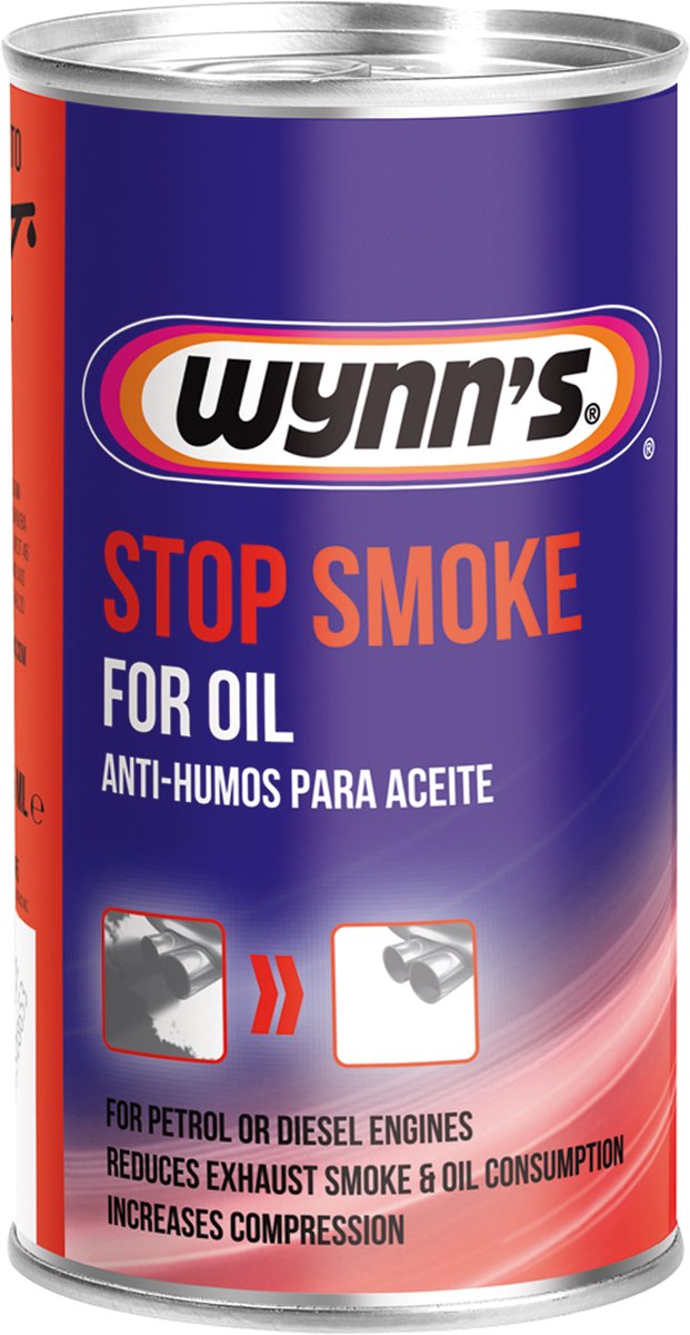 Wynn's Wynns stop smoke - réduit les fumées d'échappement - compatible avec toutes les huiles et tous les types de moteurs - améliore les performances du moteur - 325 ml
