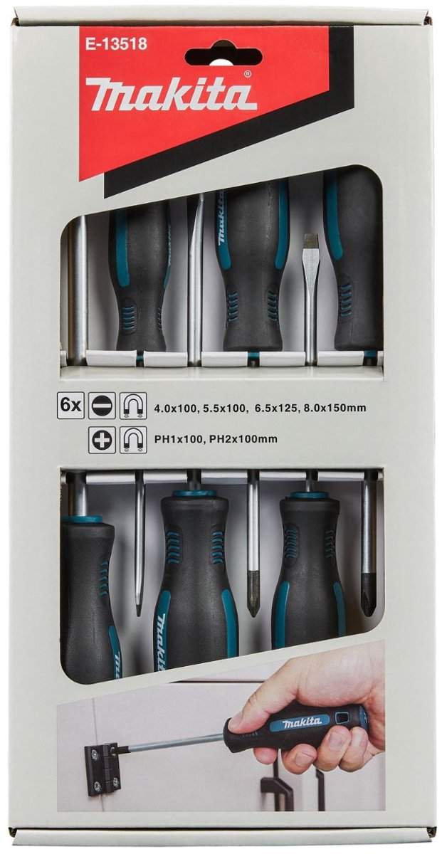 Makita accessoires jeu de tournevis 6 pièces pH SL - e-13518 e-13518