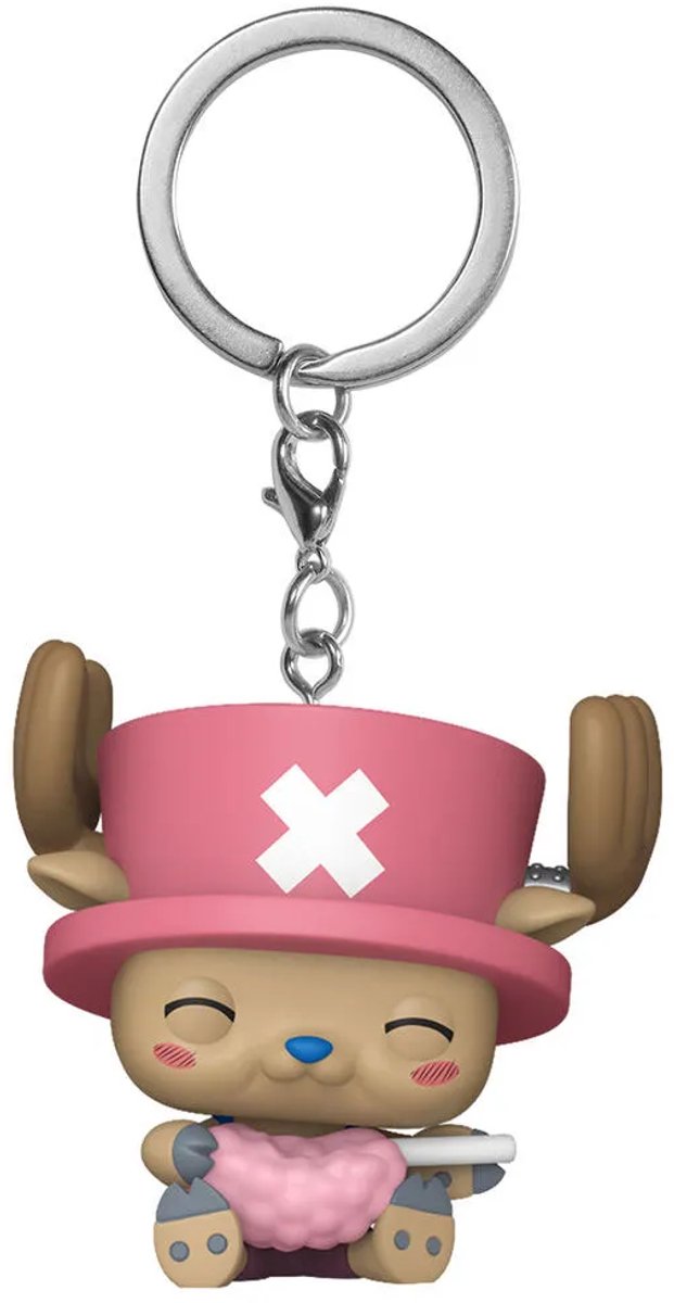 Porte-clés pop One Piece : op-chopper avec barbe à papa
