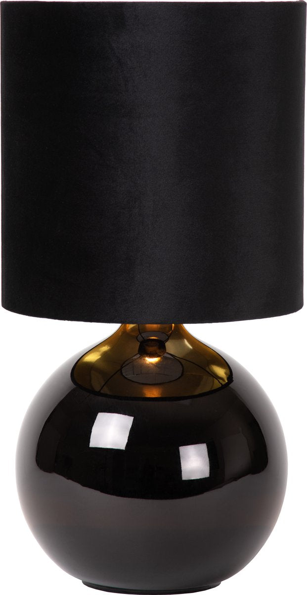 Lucide esterad - lampe de table - ø 24 cm - 1xe14 - noir