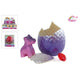 Oeuf de licorne avec licorne en croissance et diamant - 8 cm