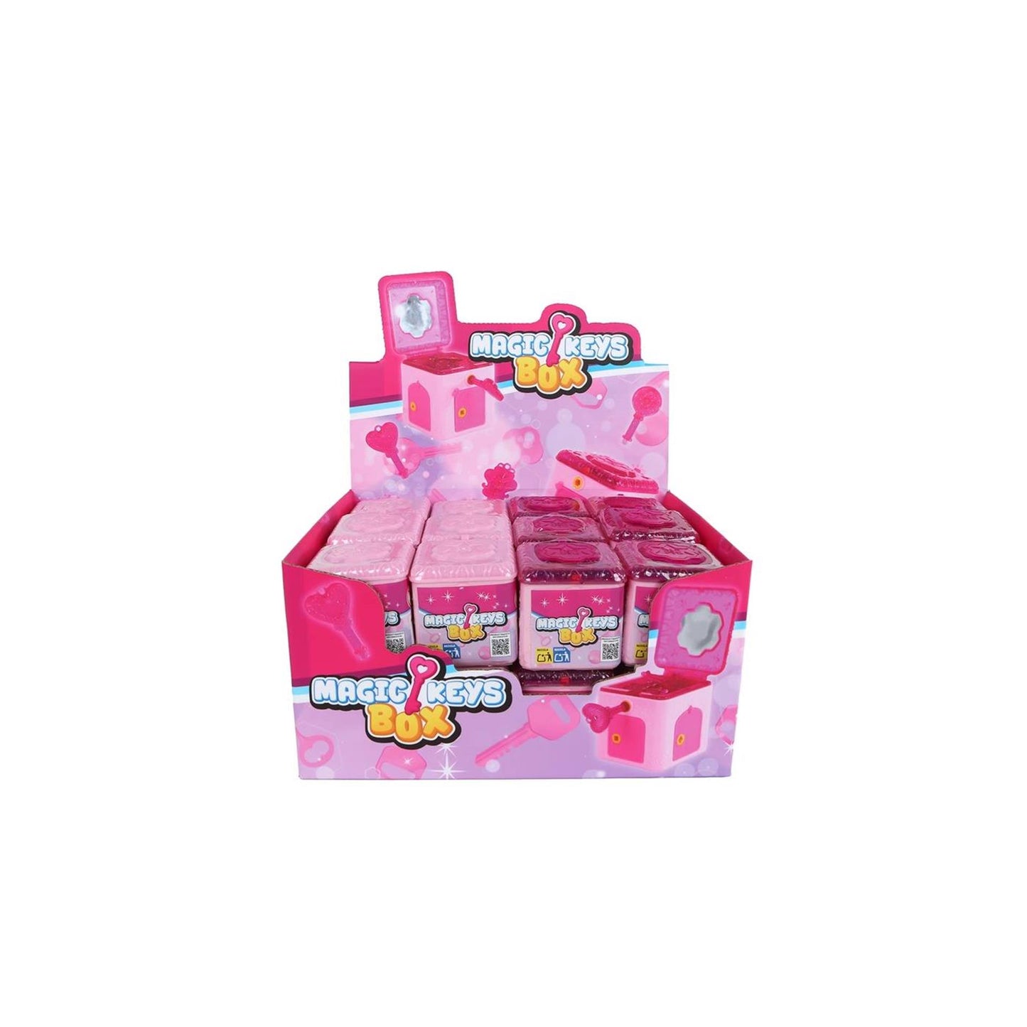 Coffret surprise rose 5 clés - 5x5x5cm