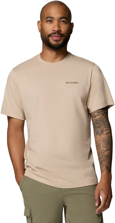 Chemise d'extérieur pour hommes Columbia csc™ outdoor back Graphic tee - fossile ancien, paysage de sable brillant
