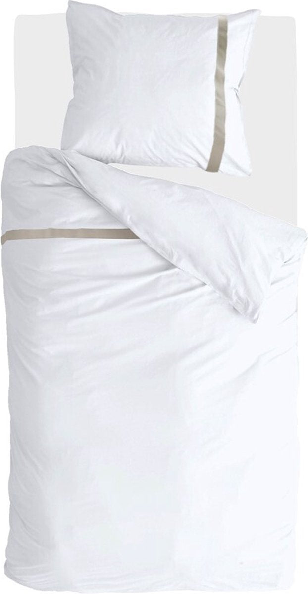 Housse de couette Walra chic intemporel - 140x220 - 100% coton (bci) - blanc