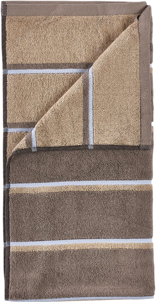 Zone Denmark serviette de sauna 100 x 50 cm taupe camel bleu ciel