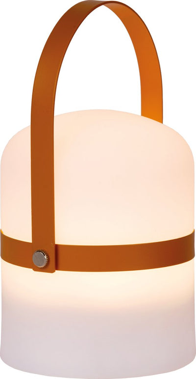 Lucide little joe - lampe de table rechargeable intérieur extérieur - batterie rechargeable - ø 10 cm - LED dimmable - 1x0,3W 3000K - IP44 - marron