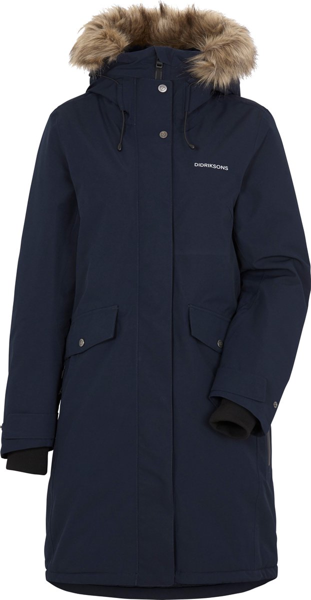 Didriksons veste outdoor femme erika wns parka 3 - bleu nuit foncé