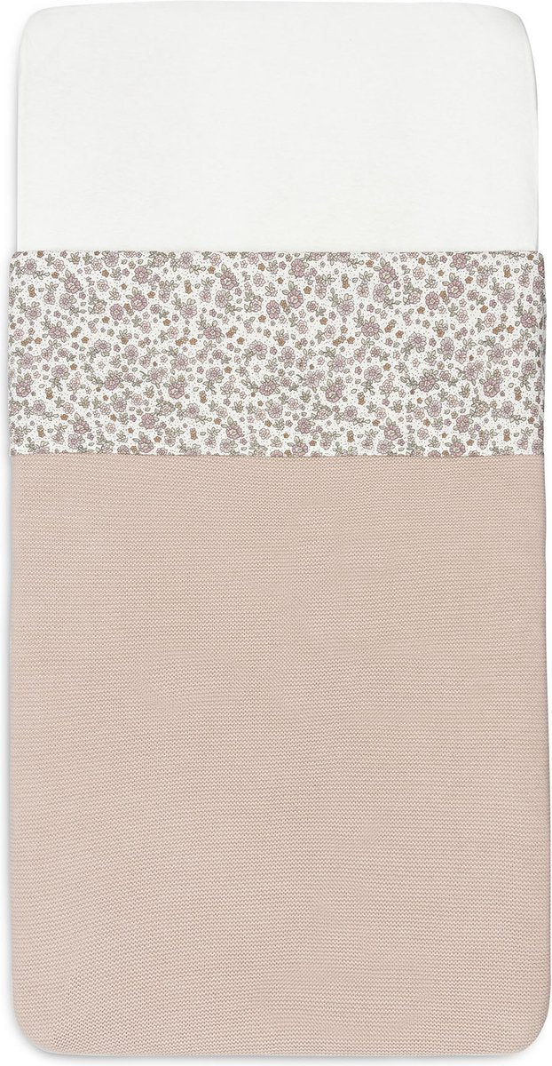 Jollein drap de lit bébé 120x150cm fleurs rétro
