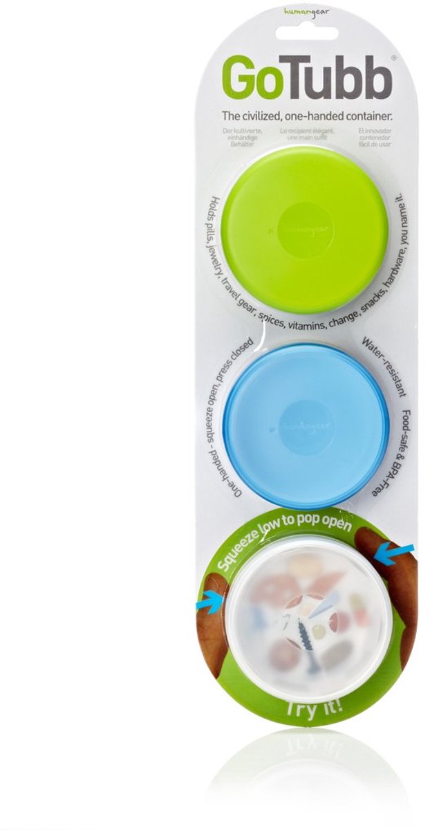 Human Gear - gotubb 3-pack - moyen - vert clair bleu