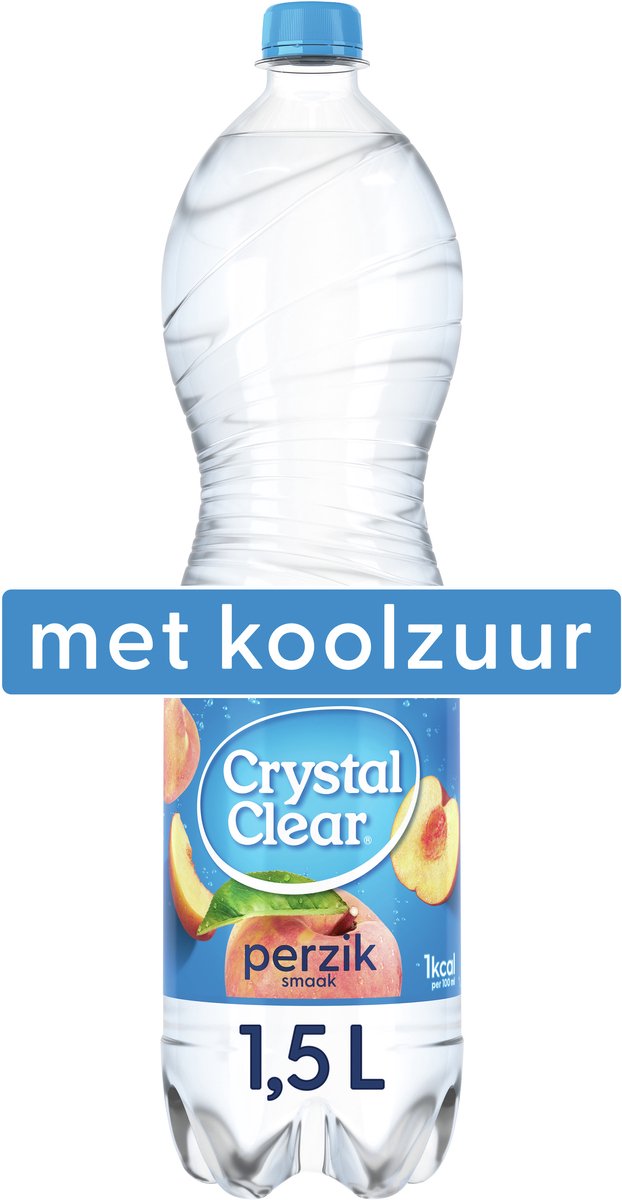 Transparent - pêche - 6 x 1,5 litres - gazéifié