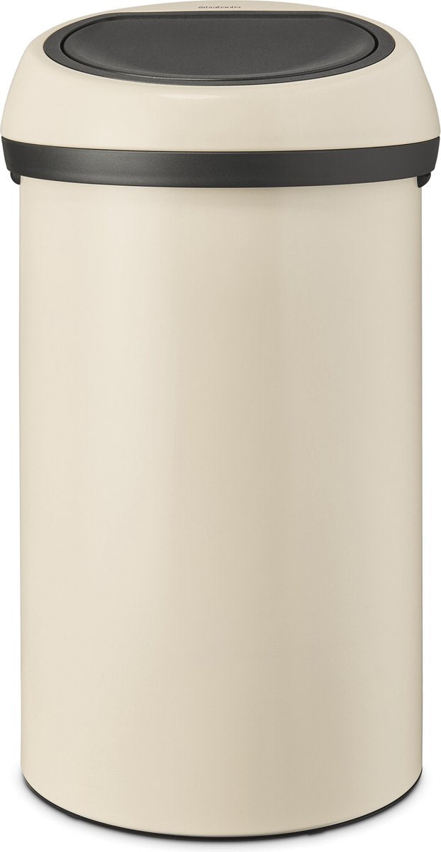 Poubelle Brabantia Touch Bin - 60 litres - beige doux