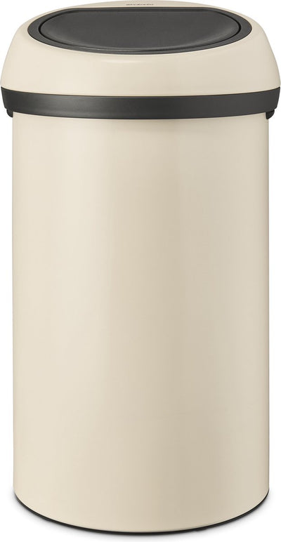 Poubelle Brabantia Touch Bin - 60 litres - beige doux