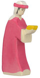 Holztiger Christmas - caspar pink - 7x3x14cm - wooden figure - handmade