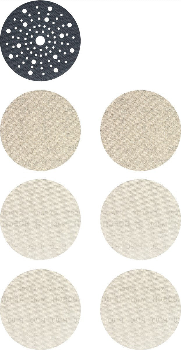 Bosch accessoires expert m480 jeu de filets de ponçage 150 mm 7 pièces - 1 pièce(s) - 2608901203
