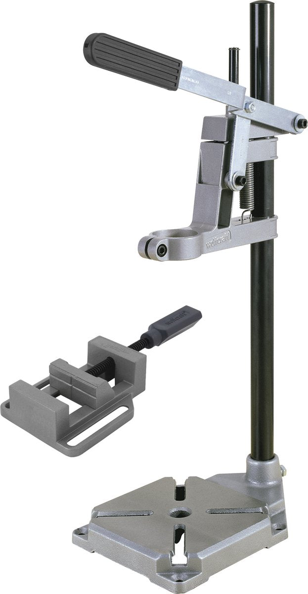 Wolfcraft - support de perceuse avec étau pour perceuse - perceuse de table - perceuse à colonne - pince de machine - 3406301