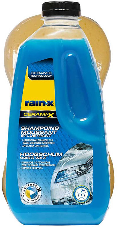 Rain-x cerami-x shampooing cire lavante - protection longue durée - sans rayures - 1l