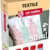 Talens art création peinture textile pastel 4x50ml