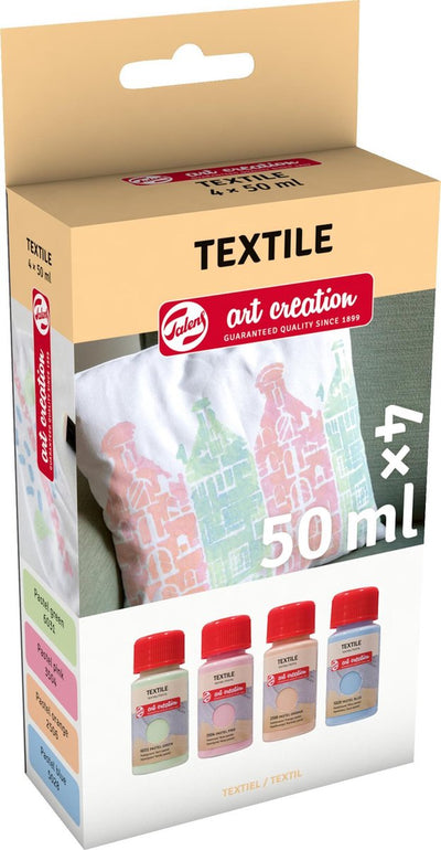 Talens art création peinture textile pastel 4x50ml