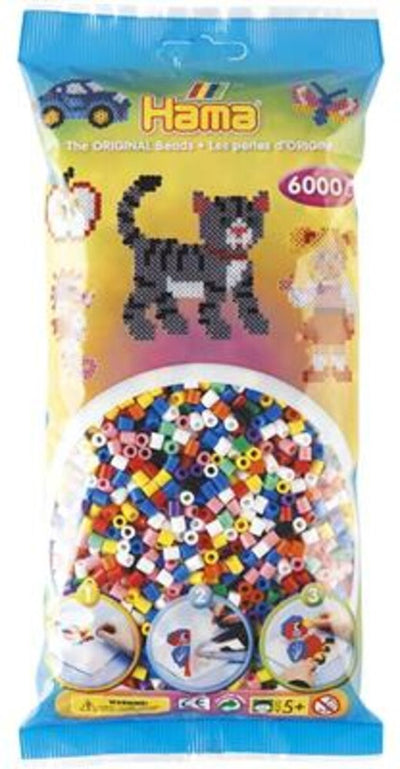 Hama Iron Beads Color Mix (00), 6000st.