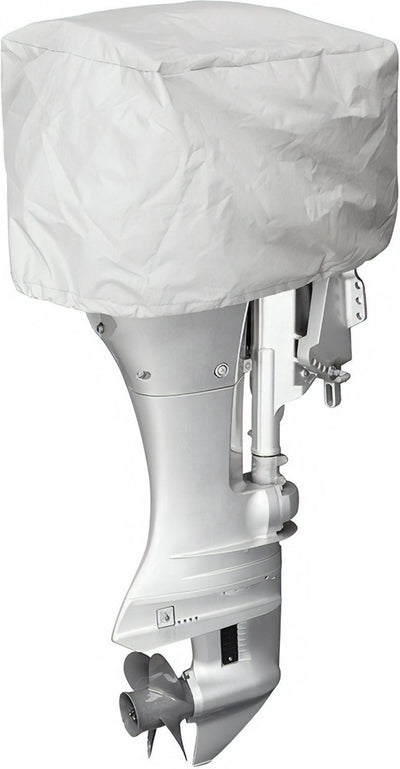Housse de moteur hors-bord Proplus - adaptée aux moteurs hors-bord de 25 à 50 CV - 76 x 39 x 41 cm - housse - housse de protection - polyester 600d - housse de moteur de bateau stabilisée aux UV - adaptée à l'eau de mer - gris clair