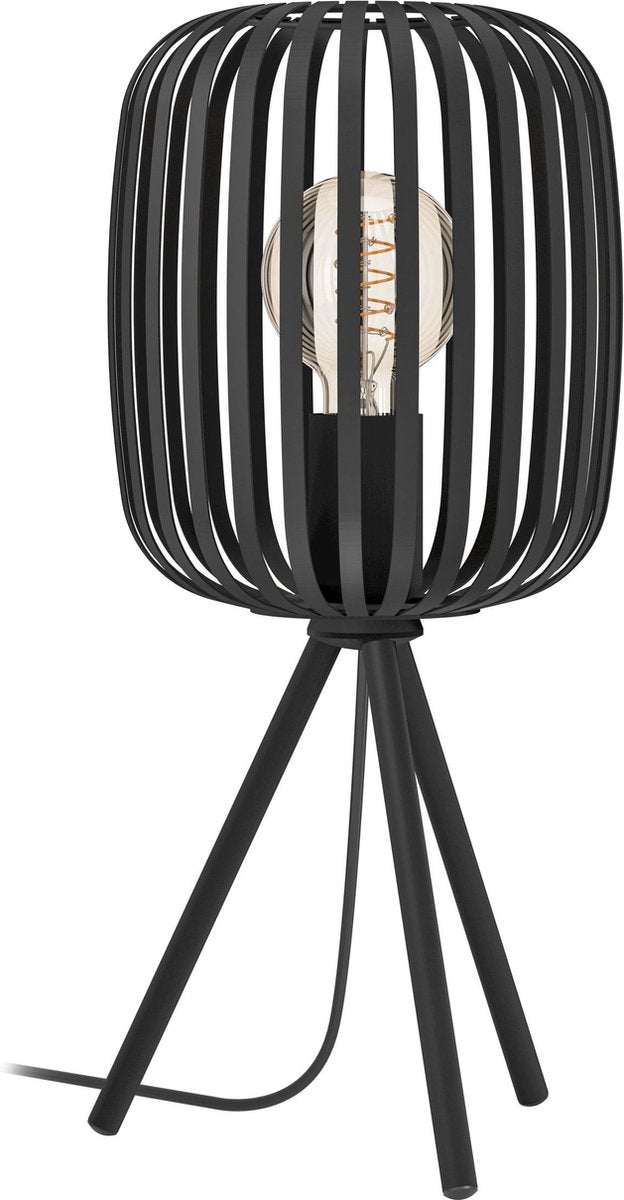 Lampe de table Eglo romazzina - e27 - ø 20 cm - noir