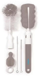 Babyono set de pinceaux porte-biberon anthracite