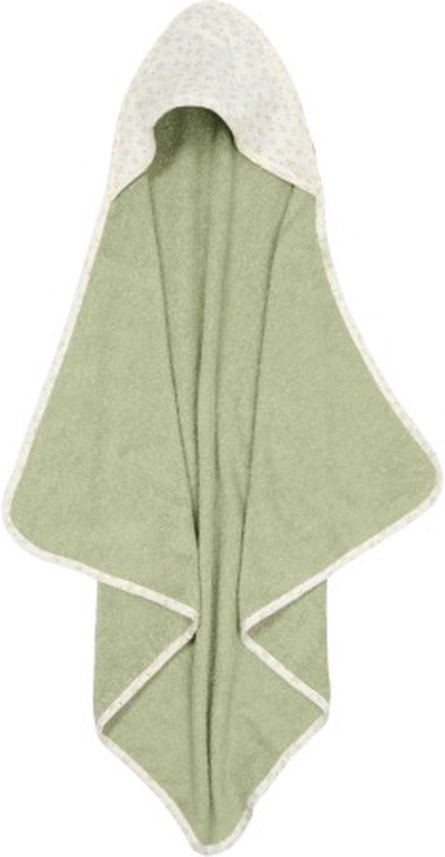 Petite cape de bain hollandaise - verte - essentiels - feuilles de bleuet