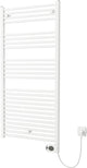 Plieger Elba Sèche-serviettes électrique – Sèche-serviettes – Avec thermostat à horloge – 126,2 cm x 50 cm – 500 watts – Blanc
