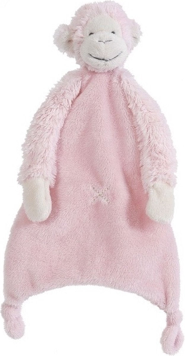 Doudou Happy Horse Monkey Mickey - rose - cadeau bébé