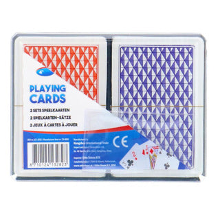 Cartes à jouer de base dans la case 2 sets