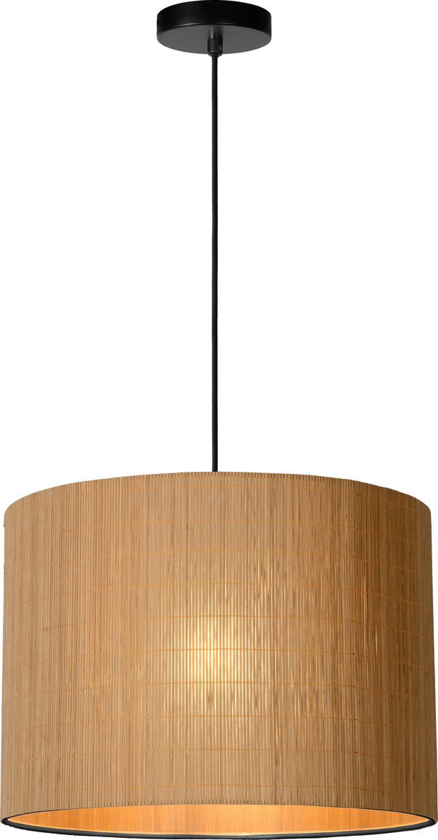Lucide magius - lampe suspendue - ø 42 cm - 1xe27 - naturel - japandi