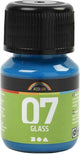 Peinture en verre permanente - turquoise, 30 ml