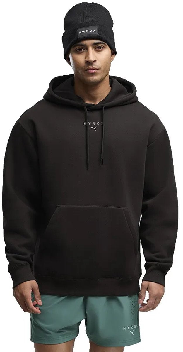 Puma x hyrox sweat à capuche poids lourd noir xl homme